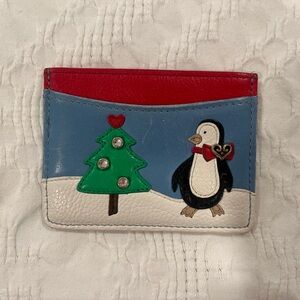Brighton Penguin Christmas Wallet Cardholder